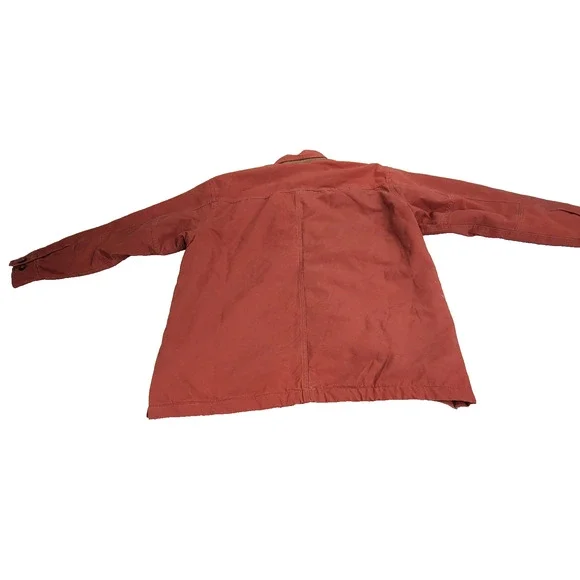 Izod Shacket Mens Sz Large Red Jacket Gorpcore Luxury Sport Shooting Shirt Cold - Picture 16 of 16